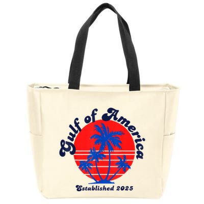 Retro Welcome To Americas Gulf Trump Mexico America 2025 Zip Tote Bag