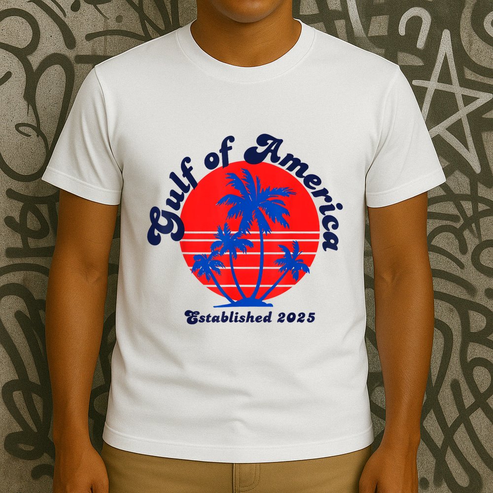 Retro Welcome To Americas Gulf Trump Mexico America 2025 T-Shirt