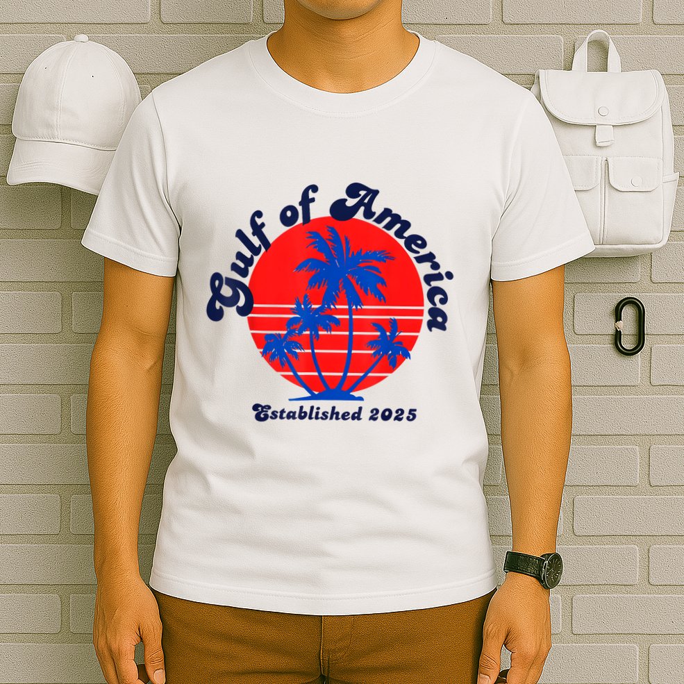 Retro Welcome To Americas Gulf Trump Mexico America 2025 T-Shirt