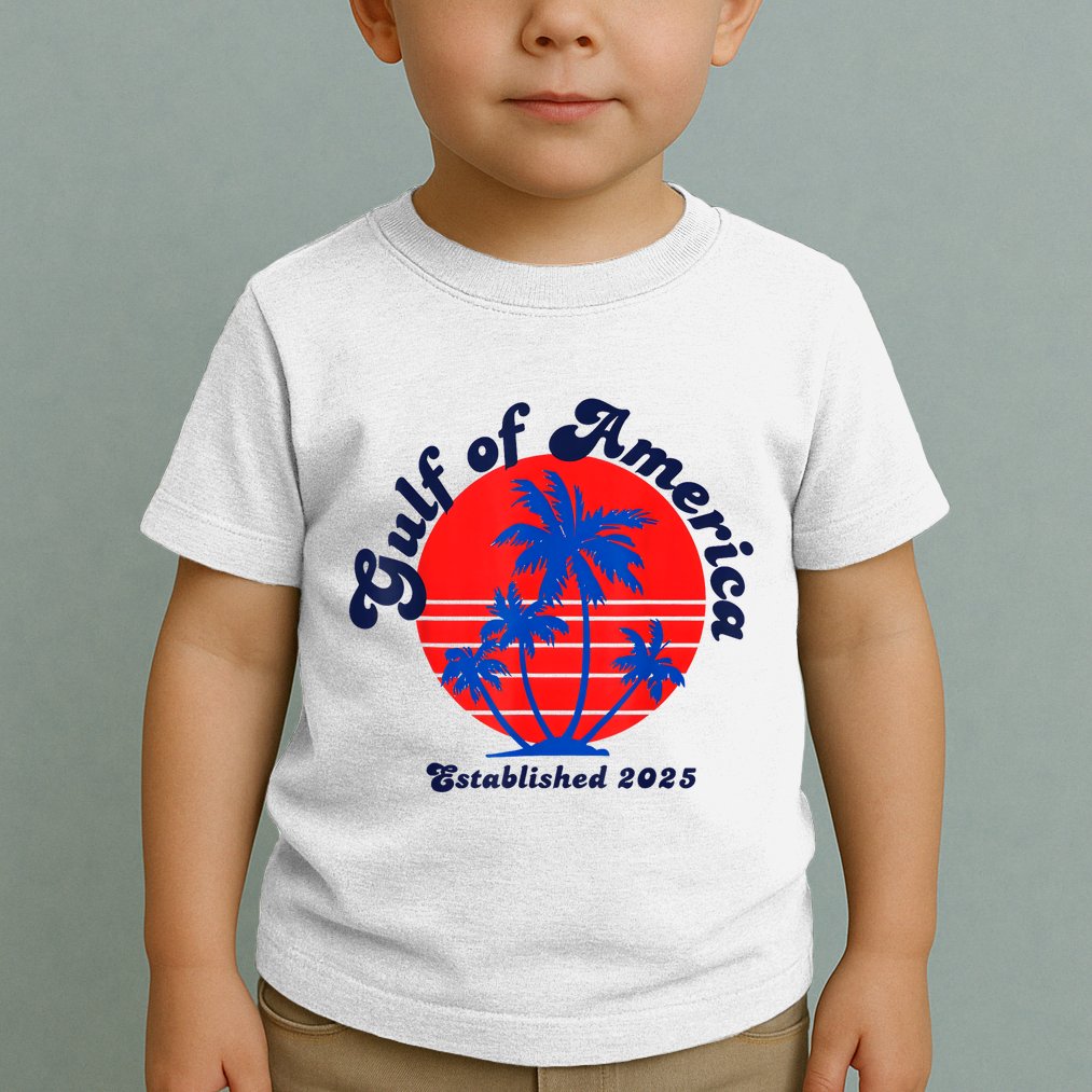 Retro Welcome To Americas Gulf Trump Mexico America 2025 Toddler T-Shirt
