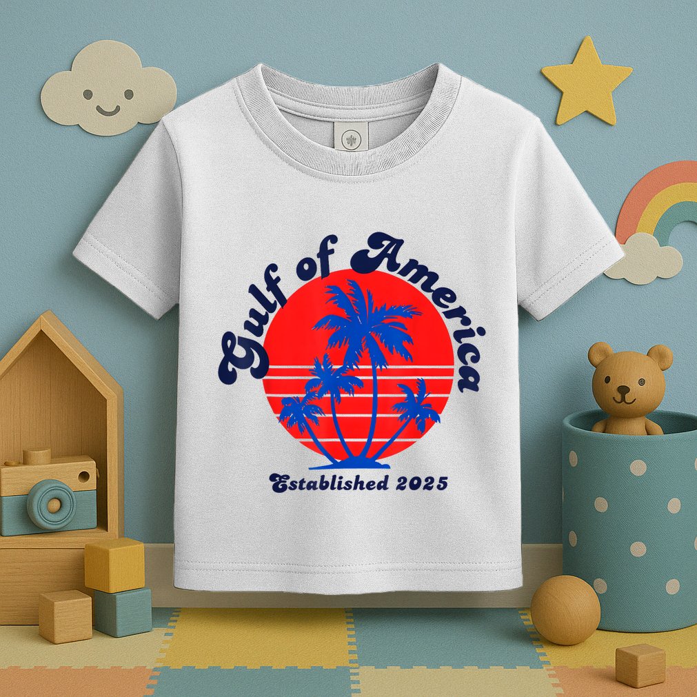 Retro Welcome To Americas Gulf Trump Mexico America 2025 Toddler T-Shirt