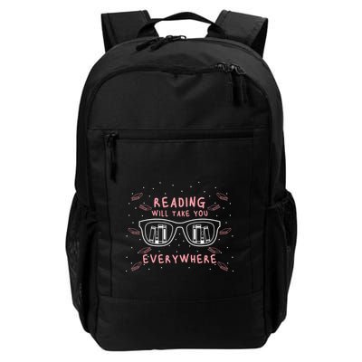 Reading Will Take You Everywhere Reader Library Literary Gift Backpack