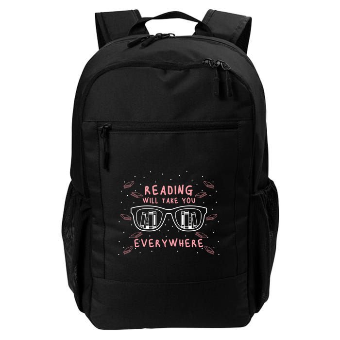 Reading Will Take You Everywhere Reader Library Literary Gift Backpack