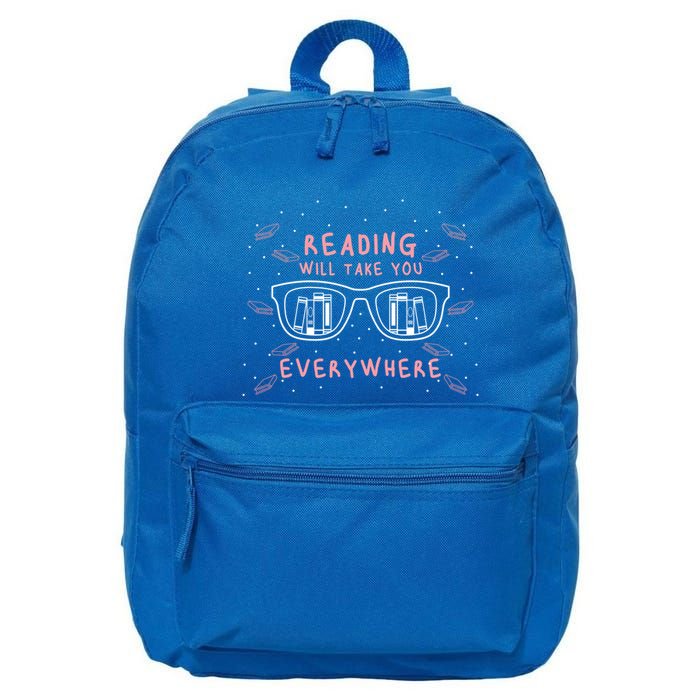 Reading Will Take You Everywhere Reader Library Literary Gift 16 in Basic Backpack