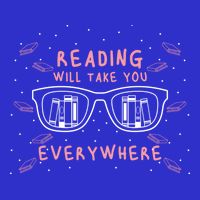 Reading Will Take You Everywhere Reader Library Literary Gift 16 in Basic Backpack