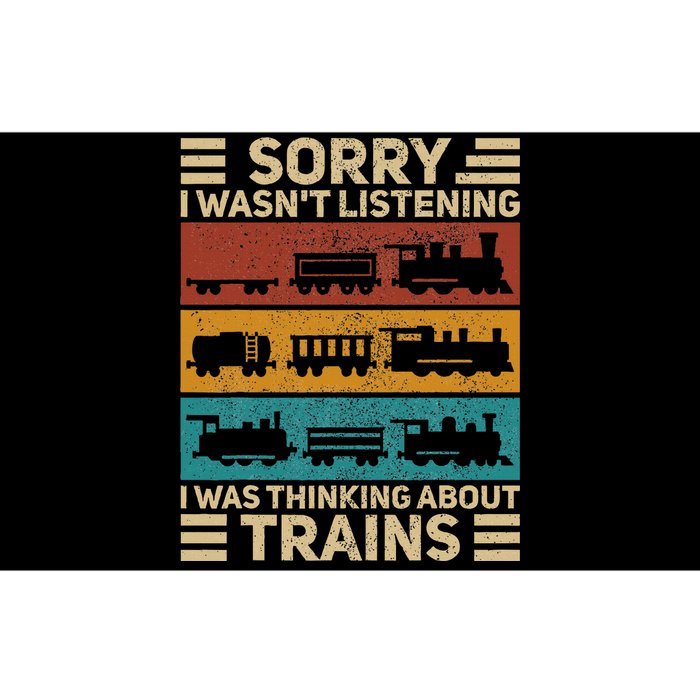 Retro Wagon Train Lover Model Railroad Conductor Bumper Sticker