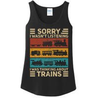 Retro Wagon Train Lover Model Railroad Conductor Ladies Essential Tank