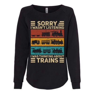 Retro Wagon Train Lover Model Railroad Conductor Womens California Wash Sweatshirt