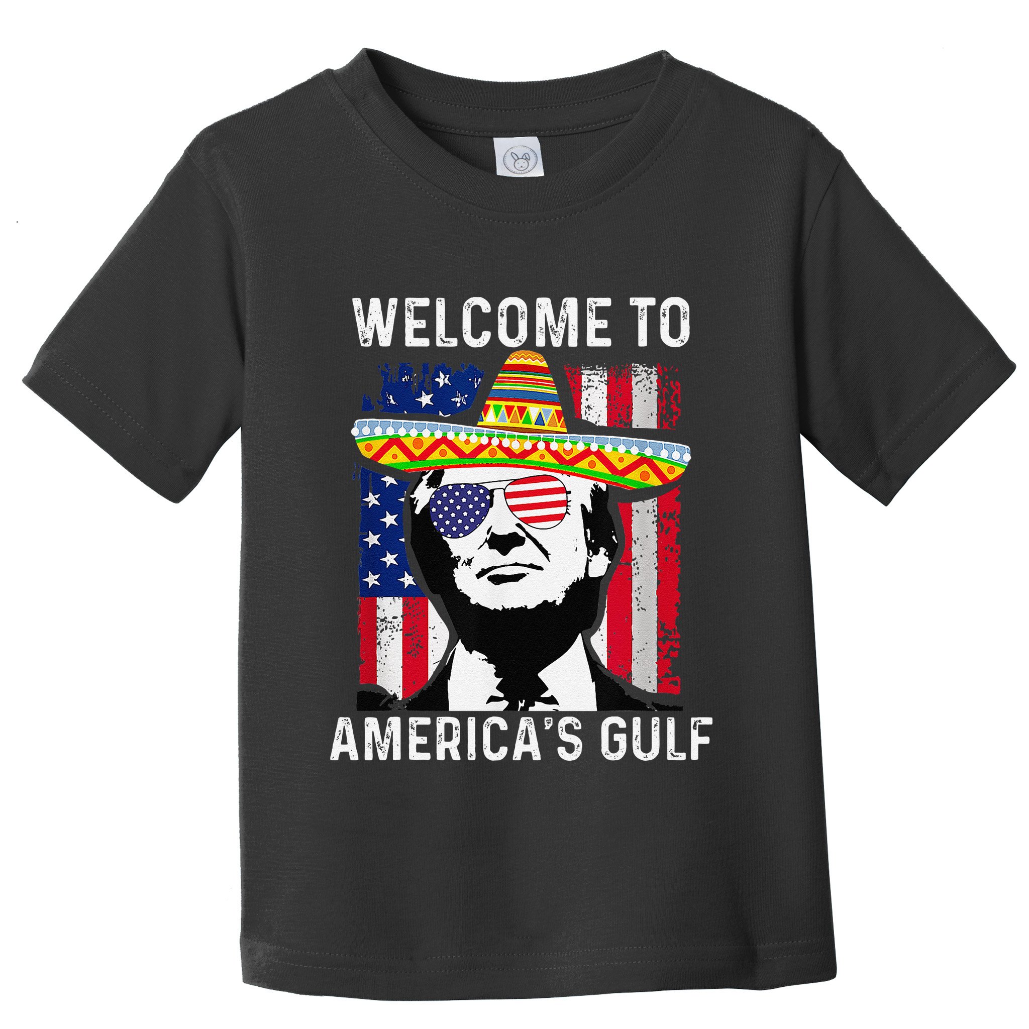 Retro Welcome To AmericaS Gulf Funny Trump Mexico America Toddler T-Shirt
