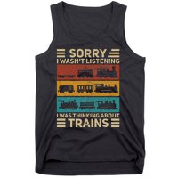 Retro Wagon Train Lover Model Railroad Conductor Tank Top