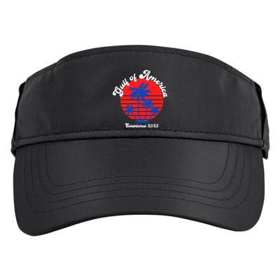 Retro Welcome To Americas Gulf Trump Mexico America 2025 Adult Drive Performance Visor