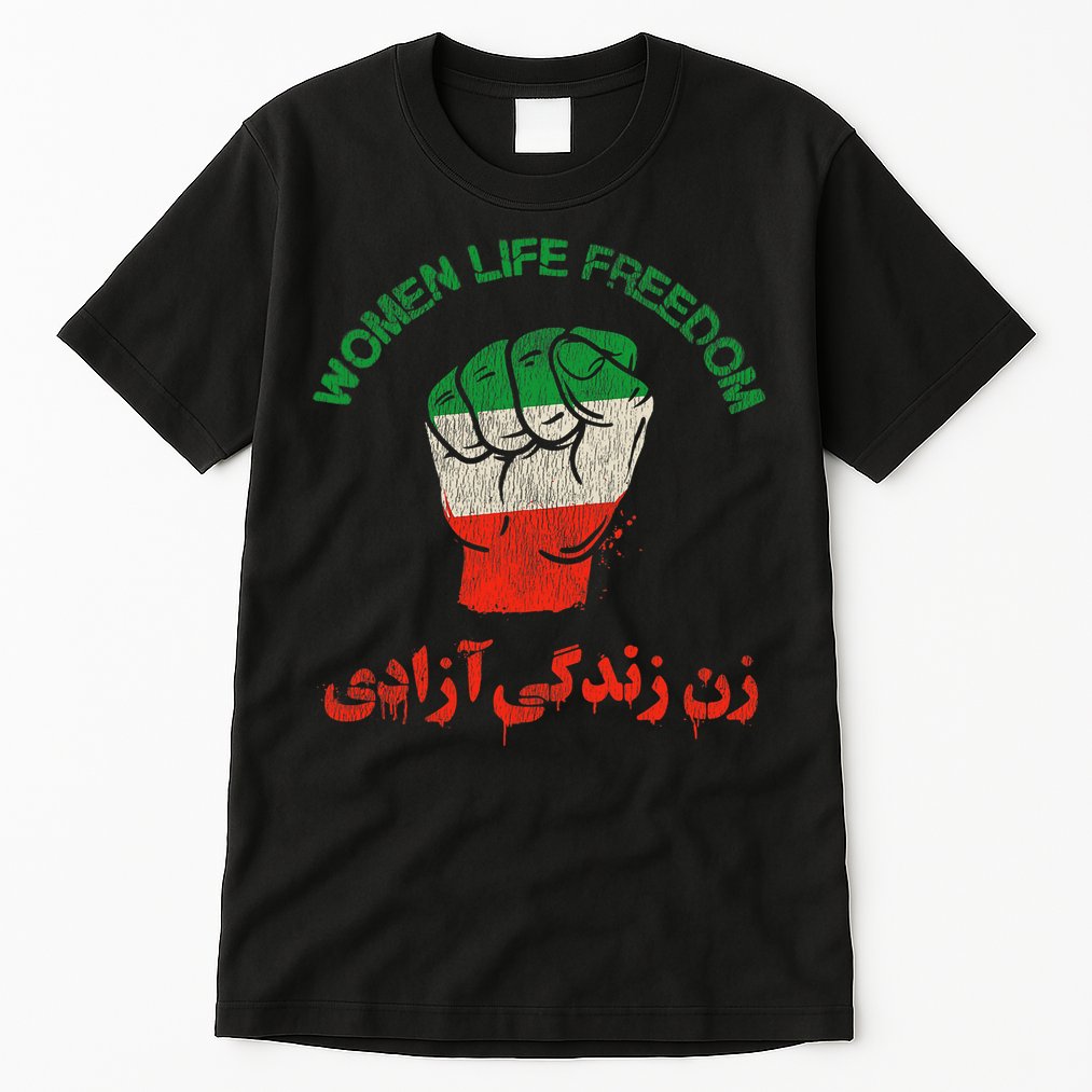 RISE WITH THE WOMEN OF IRAN Women Life Freedom Tall T-Shirt