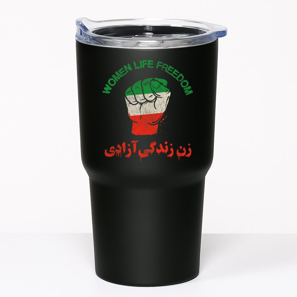 RISE WITH THE WOMEN OF IRAN Women Life Freedom Tumbler