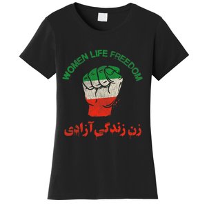 RISE WITH THE WOMEN OF IRAN Women Life Freedom Women's T-Shirt