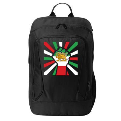 Rise With The Women Of Iran Women Life Freedom Mahsaamini Iranian Flag Fist City Backpack