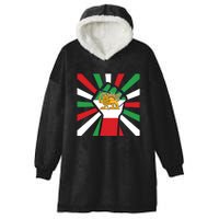 Rise With The Women Of Iran Women Life Freedom Mahsaamini Iranian Flag Fist Hooded Wearable Blanket