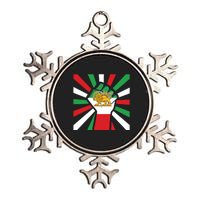 Rise With The Women Of Iran Women Life Freedom Mahsaamini Iranian Flag Fist Metallic Star Ornament