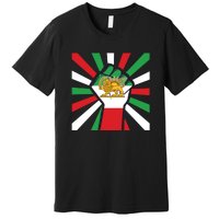 Rise With The Women Of Iran Women Life Freedom Mahsaamini Iranian Flag Fist Premium T-Shirt