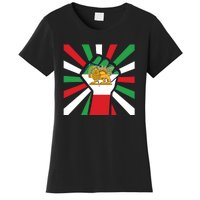 Rise With The Women Of Iran Women Life Freedom Mahsaamini Iranian Flag Fist Women's T-Shirt