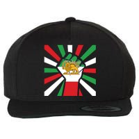 Rise With The Women Of Iran Women Life Freedom Mahsaamini Iranian Flag Fist Wool Snapback Cap