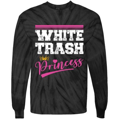 Redneck White Trash Princess Tie-Dye Long Sleeve Shirt