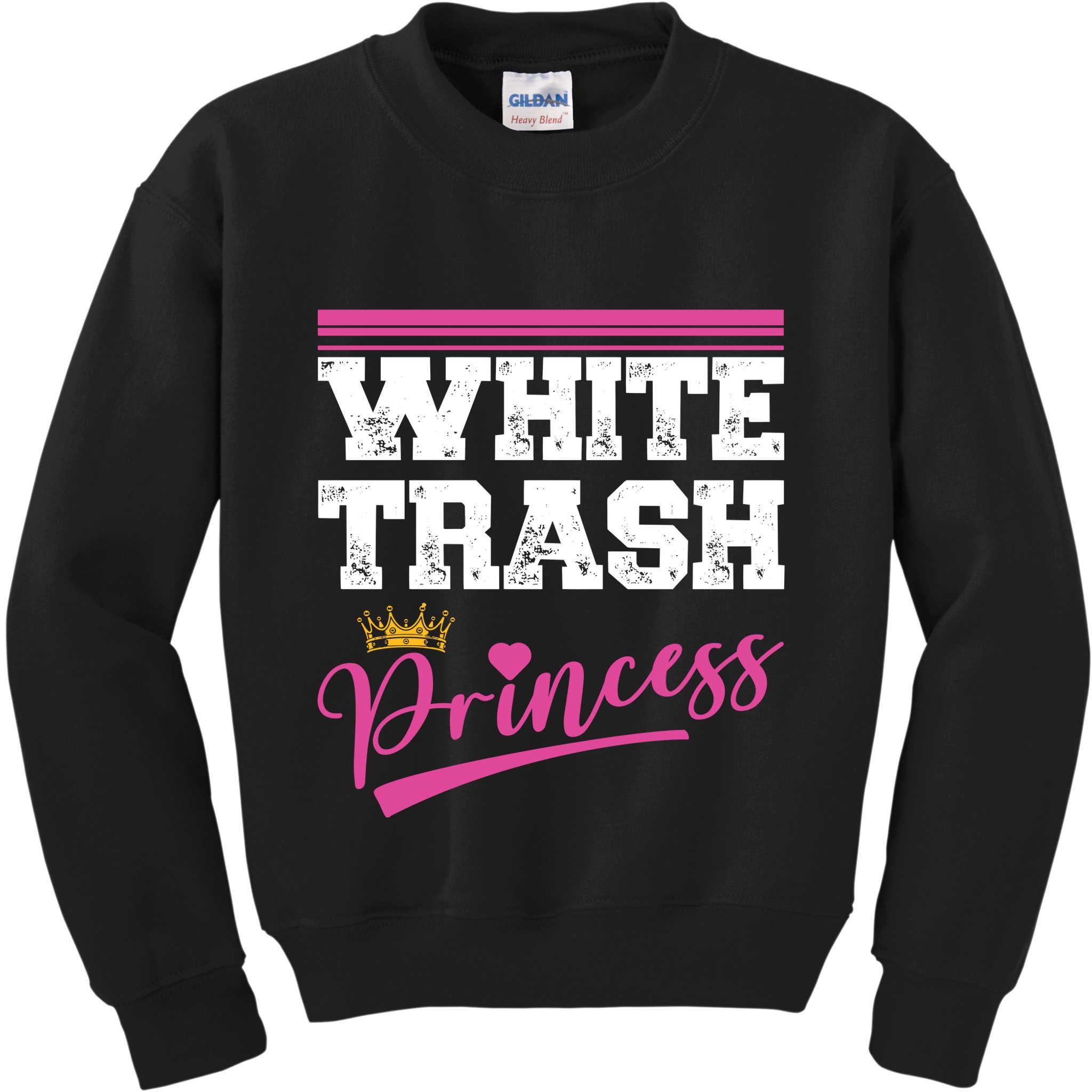 Redneck White Trash Princess Kids Sweatshirt