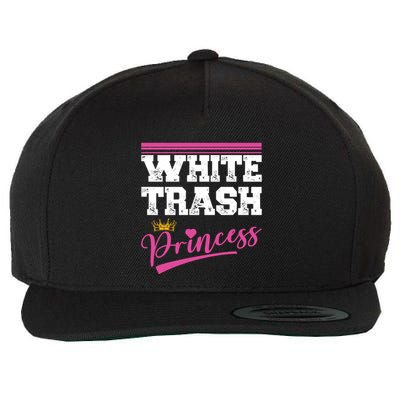 Redneck White Trash Princess Wool Snapback Cap