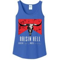 Raisinghell With The Hippies And Cowboys Western Cowhide Ladies Essential Tank