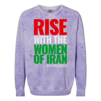 Rise With The Women Of Iran #Mahsa Amini Colorblast Crewneck Sweatshirt