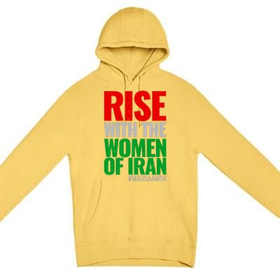 Rise With The Women Of Iran #Mahsa Amini Premium Pullover Hoodie