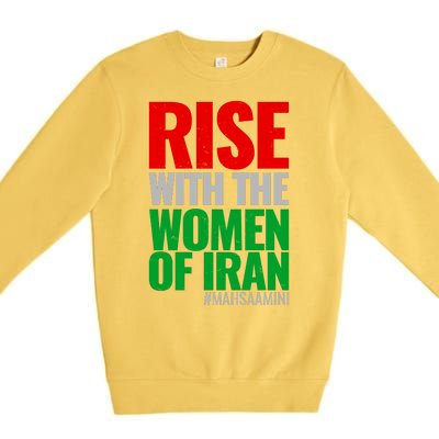 Rise With The Women Of Iran #Mahsa Amini Premium Crewneck Sweatshirt