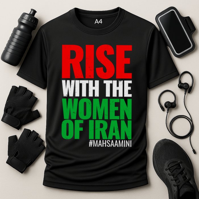 Rise With The Women Of Iran #Mahsa Amini Cooling Performance Crew T-Shirt