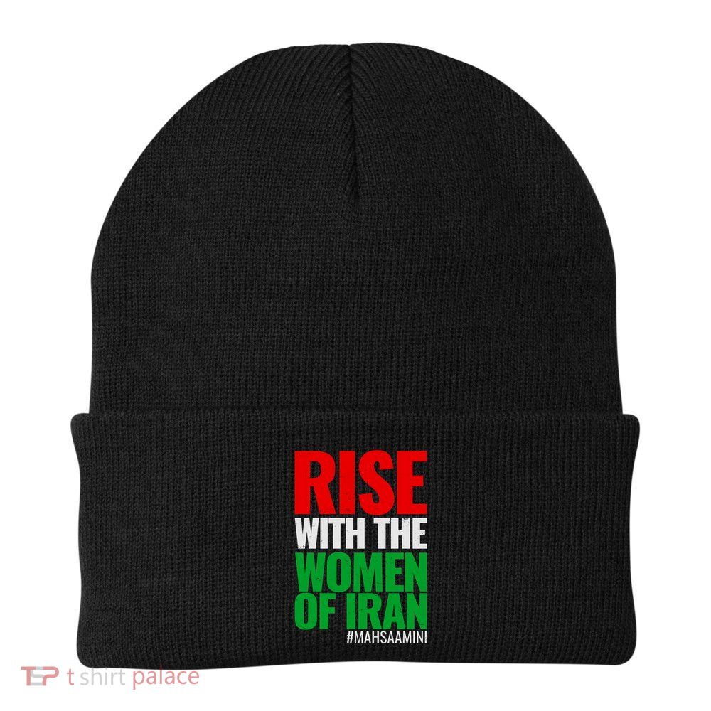 Rise With The Women Of Iran #Mahsa Amini Knit Cap Winter Beanie