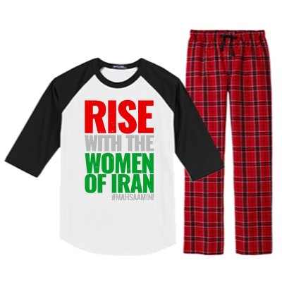 Rise With The Women Of Iran #Mahsa Amini Raglan Sleeve Pajama Set