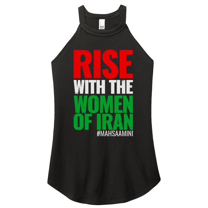 Rise With The Women Of Iran #Mahsa Amini Women's Perfect Tri Rocker Tank