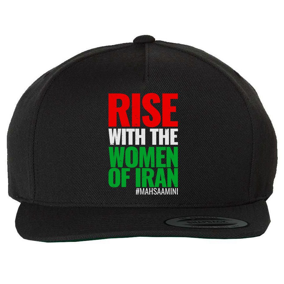 Rise With The Women Of Iran #Mahsa Amini Wool Snapback Cap