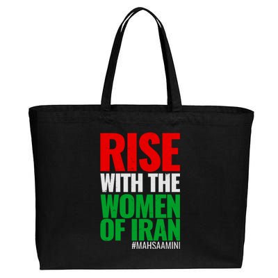 Rise With The Women Of Iran #Mahsa Amini Cotton Canvas Jumbo Tote