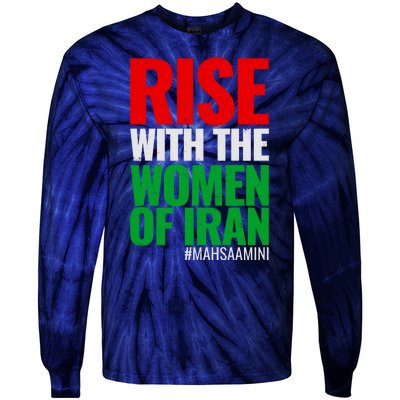 Rise With The Women Of Iran #Mahsa Amini Tie-Dye Long Sleeve Shirt