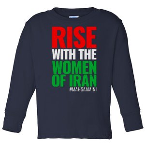 Rise With The Women Of Iran #Mahsa Amini Toddler Long Sleeve Shirt