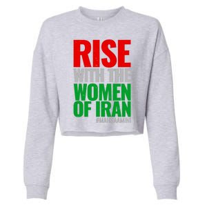 Rise With The Women Of Iran #Mahsa Amini Cropped Pullover Crew