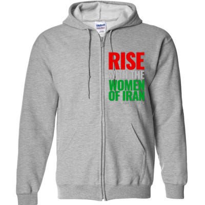 Rise With The Women Of Iran #Mahsa Amini Full Zip Hoodie