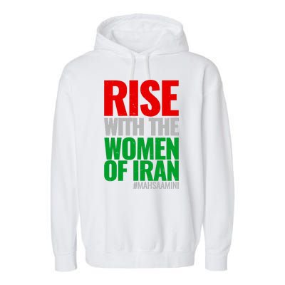 Rise With The Women Of Iran #Mahsa Amini Garment-Dyed Fleece Hoodie