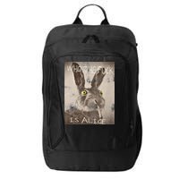 Retro Who The Fck Is Alice Funny Rabbit City Backpack