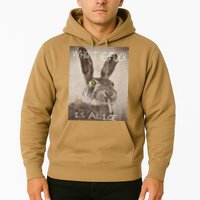 Retro Who The Fck Is Alice Funny Rabbit Hoodie