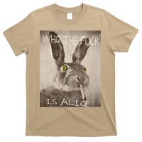 Retro Who The Fck Is Alice Funny Rabbit T-Shirt