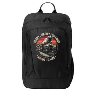 Retro Wagon Train Lover Model Railroad Conductor Funny Train City Backpack