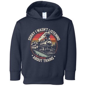 Retro Wagon Train Lover Model Railroad Conductor Funny Train Toddler Hoodie