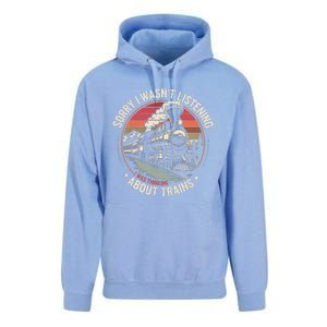 Retro Wagon Train Lover Model Railroad Conductor Funny Train Unisex Surf Hoodie