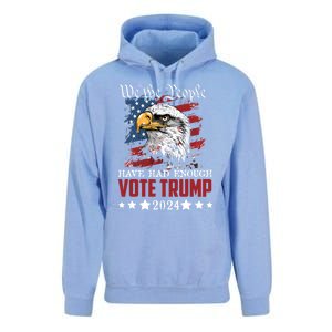 Retro We The People Have Had Enough Vote Trump Election 2024 Great Gift Unisex Surf Hoodie