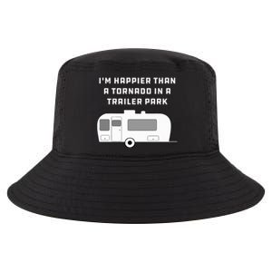 Redneck White Trash Happier Than Tornado In Trailer Park Cool Comfort Performance Bucket Hat